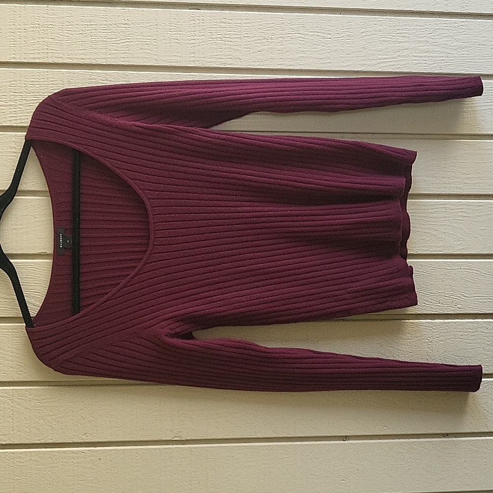 Size Medium Plum Colored Halogen Sweater from Nordstrom